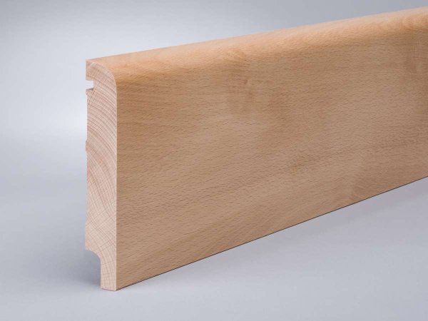 Buche 120x20x2500 mm Oberkante abgerundet