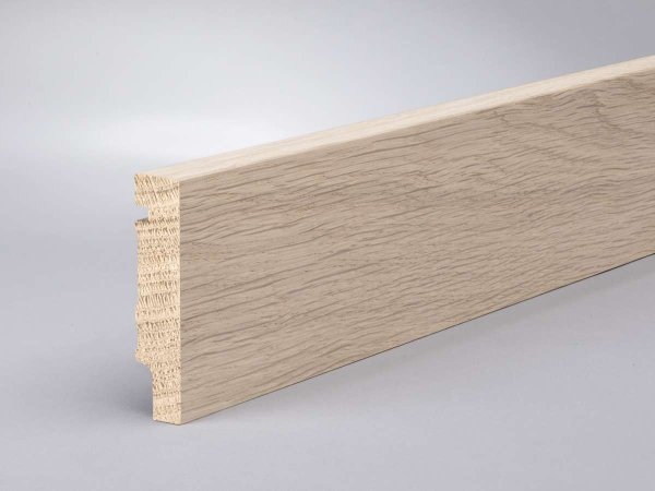 Eiche weiß geölt 80x16x2500 mm Oberkante gerade