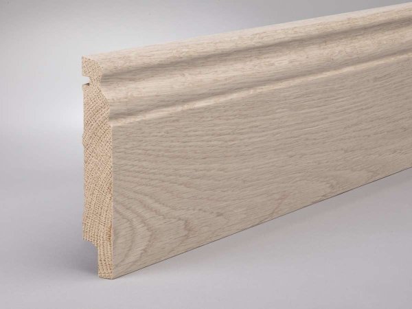 Eiche weiß (Optik) 120x20x2500 mm Berliner-/Hamburger Profil