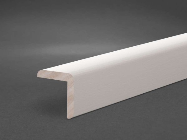Massivholz weiß lackiert 28x28x2500 mm Winkelleiste
