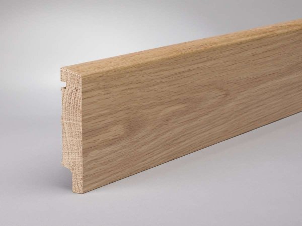 Eiche 100x20x2500 mm Oberkante abgeschrägt