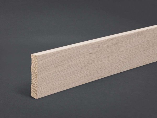 Eiche weiß (Optik) 60x10x2500 mm Oberkante gerade