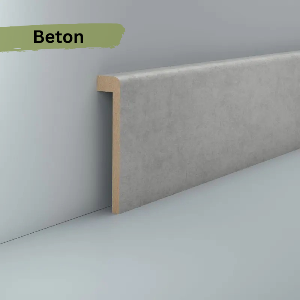 Fliesenabdeckleiste MDF 96x19x2500 mm Oberkante abgerundet (Folienummantelt)