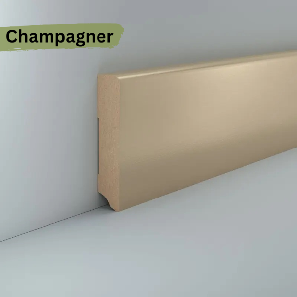 MDF 96x19x2500 mm Oberkante abgerundet (Folienummantelt)