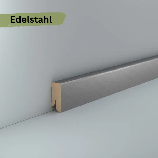 MDF 40x16x2500 mm Oberkante abgerundet (Folienummantelt)