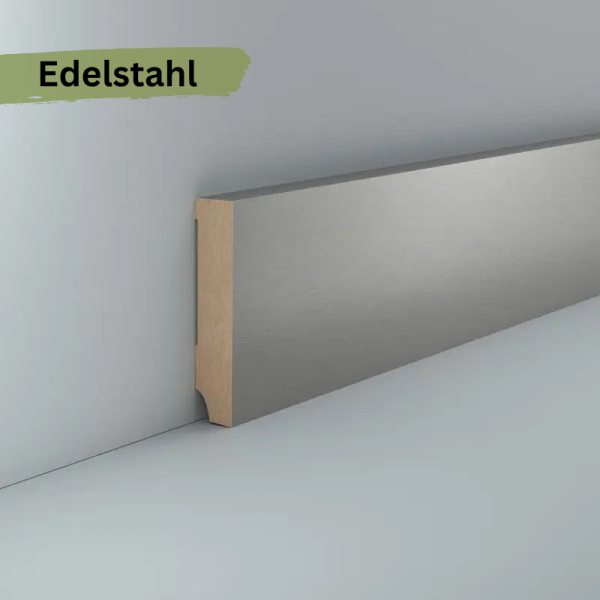 MDF 80x16x2400 mm Oberkante gerade (Folienummantelt)