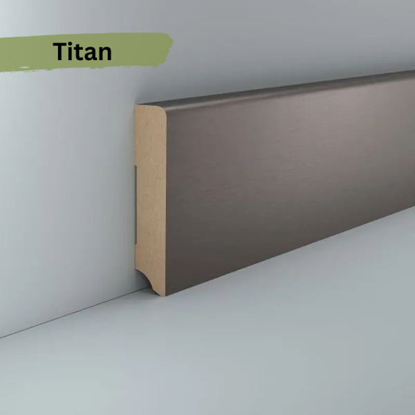 MDF 96x19x2500 mm Oberkante abgerundet (Folienummantelt)