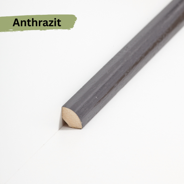 Massivholz lackiert 14x14x2000 mm Viertelstab