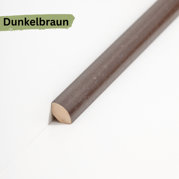 Massivholz lackiert 14x14x2000 mm Viertelstab