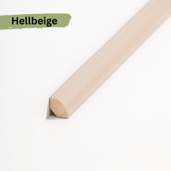 Massivholz lackiert 14x14x2000 mm Viertelstab