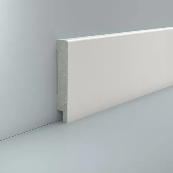Feuchtraumleiste 100x16x2500 weiß folienummantelt