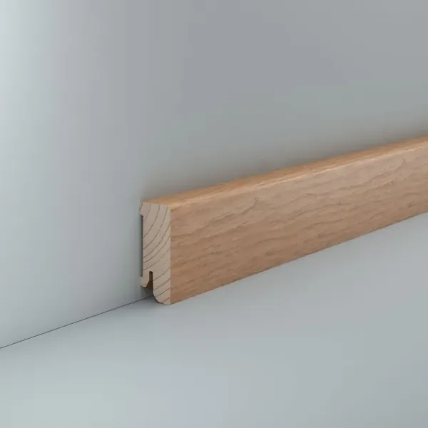 Eiche (Furnier) 80x18x2500 mm lackiert Oberkante gerade