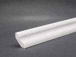 Massivholz weiß lackiert 25x25x2500 mm Hohlkehlleiste
