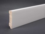 Weiße Kiefer Sockelleisten 60x10x2400 mm Oberkante gerade