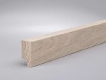 Eiche weiß (Optik) 40x20x2500 mm Oberkante gerade