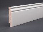 Weiße Kiefer Sockelleisten 98x19x2400 mm Berliner Profil